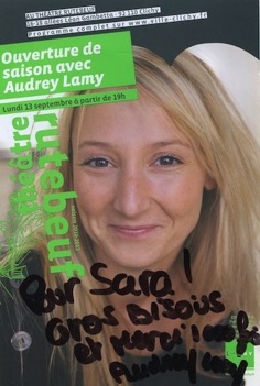 Dédicace d’Audrey Lamy