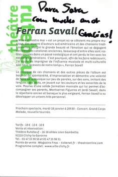 Dédicace Feran Savall 2